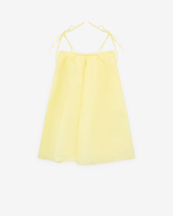 Aletta - Women's Square Neck Dress - (Yellow)