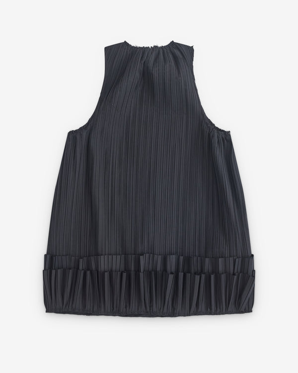 Aletta - Women's Pleated Dress - (Black)