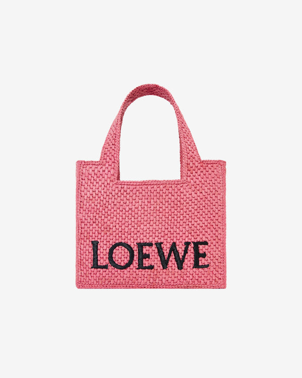 Loewe - Women's Loewe Font Tote Mini Bag - (Sunset Pink)