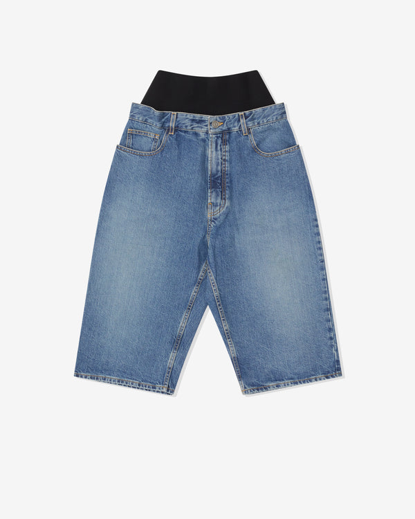 Alaïa - Women's Denim Bermuda Shorts - (Bleu Vintage)