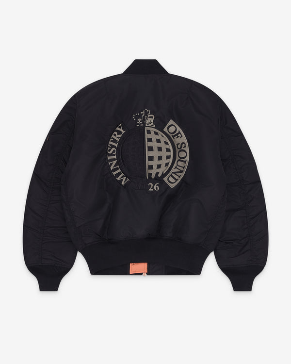 Ministry Of Sound - Alpha Industries 35th Anniversary MA-1 Bomber Jacket - (Black)