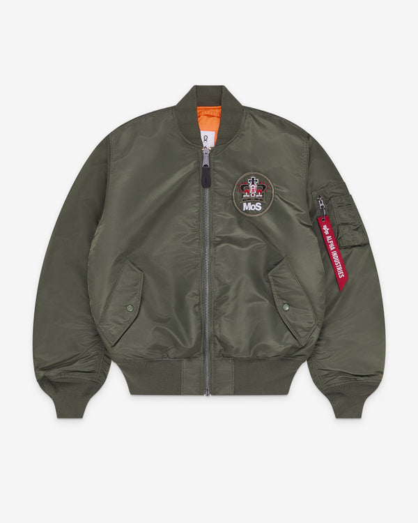 Ministry Of Sound - Alpha Industries 35th Anniversary MA-1 Bomber Jacket - (Olive)