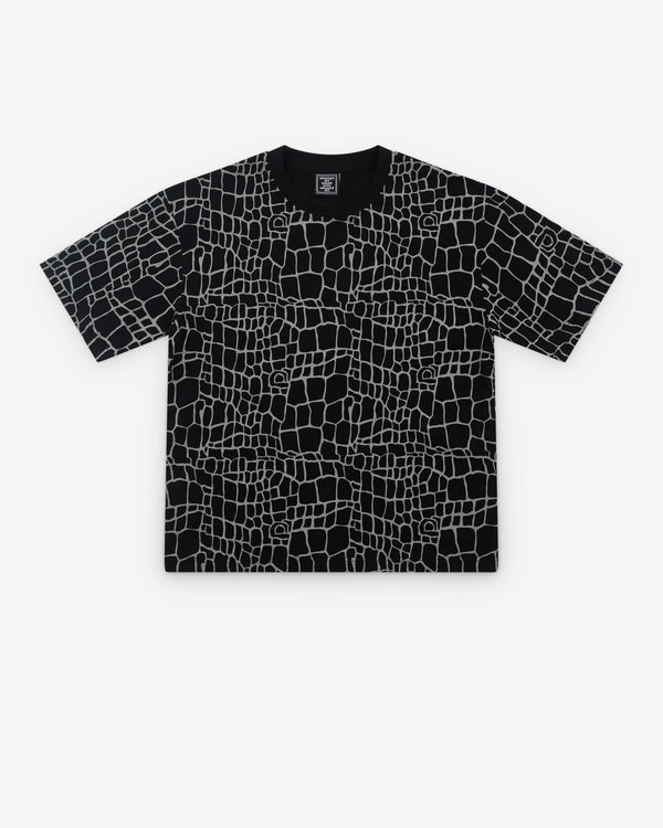 Always Do What You Should Do - Men’s Croc Print T-Shirt - (Black)