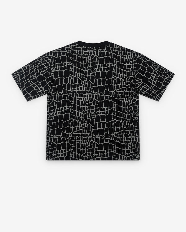 Always Do What You Should Do - Men’s Croc Print T-Shirt - (Black)