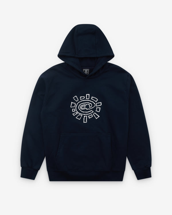 Always Do What You Should Do - Men’s Scribble @Sun Hoodie - (Navy)