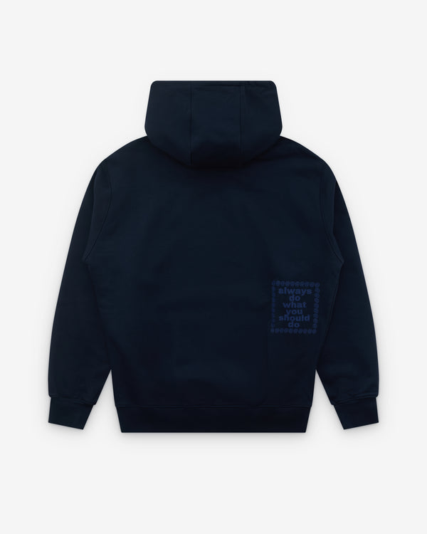 Always Do What You Should Do - Men’s Scribble @Sun Hoodie - (Navy)