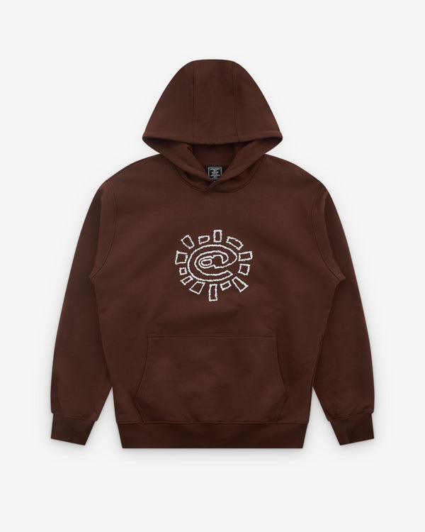 Always Do What You Should Do - Men's Scribble @Sun Hoodie - (Brown)