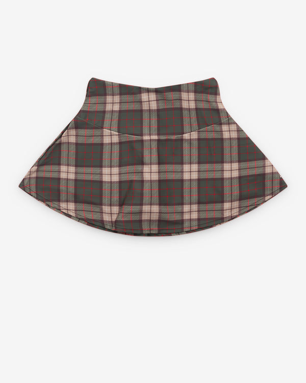 Always Do What You Should Do - Women’s Plaid He@Rt Logo Skort - (Brown)
