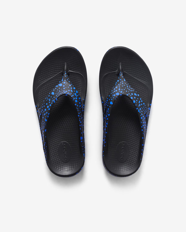 Always Do What You Should Do - Oofos Sports Sandal - (Black/Blue)