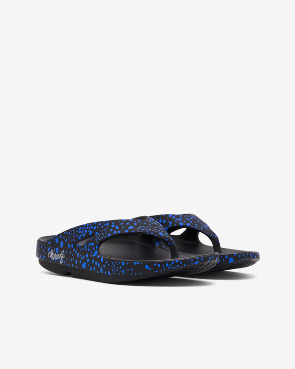 Always Do What You Should Do - Oofos Sports Sandal - (Black/Blue)