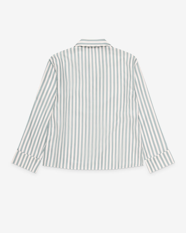 Aman - Kim Jones Striped Pyjama Shirt - (Mineral Blue Stripe)