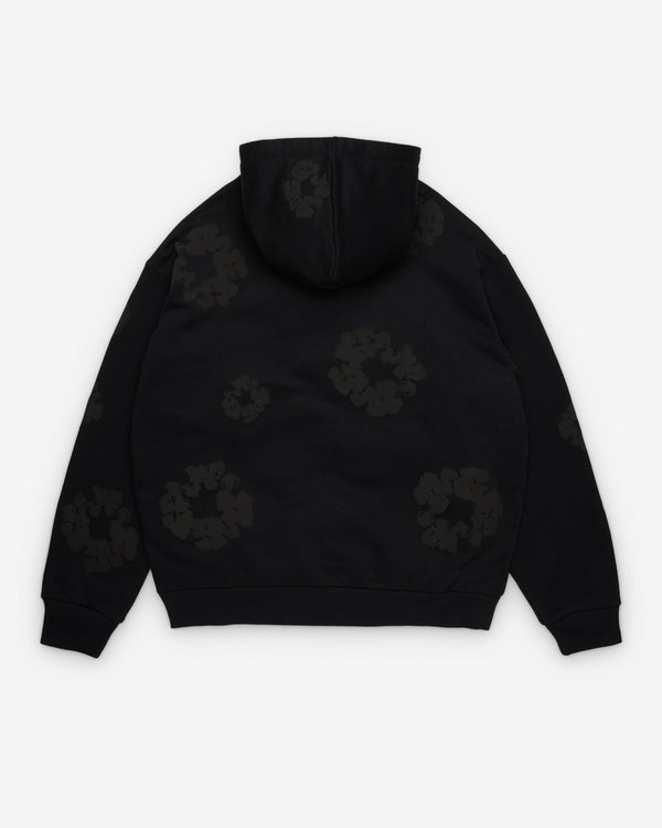 Denim Tears - Men's Black Mono Cotton Wreath Hoodie - (Black)
