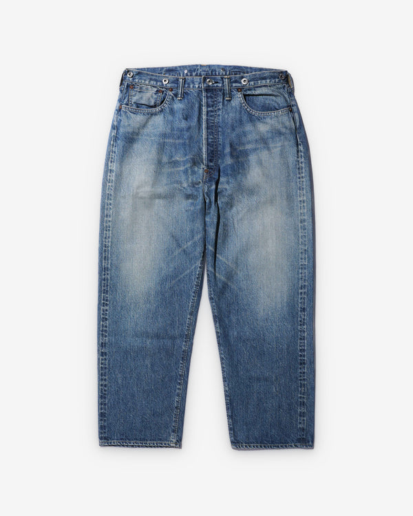 A.Presse - Men's No.22 Washed Wide Denim Pants - (Indigo)