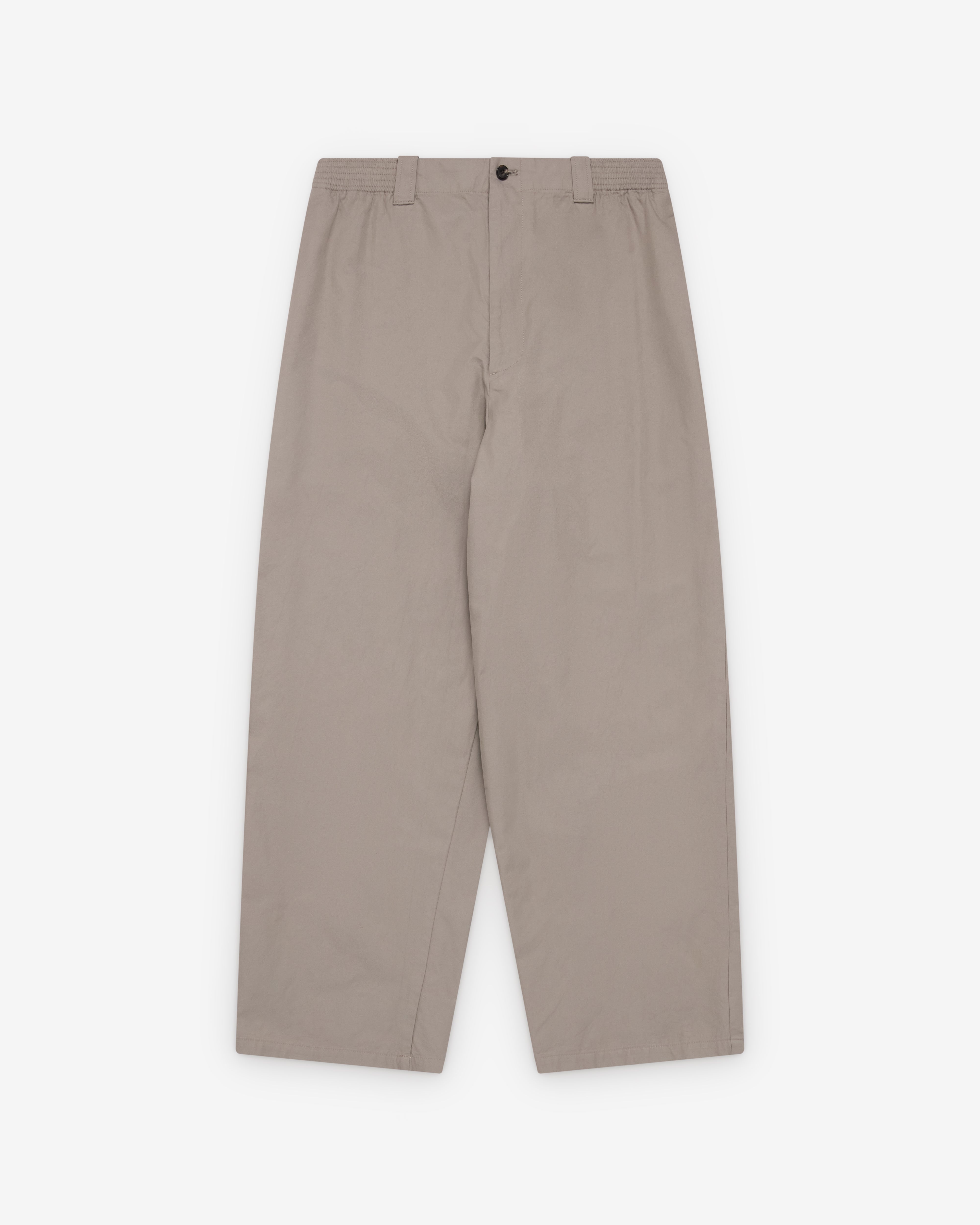 A.Presse: Men's Silk Cotton Chino Wide Trouser (Grey) | Dover