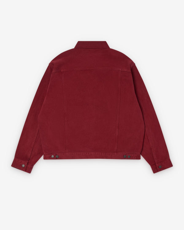 A.Presse - Men's Washed Cotton Pique 3rd Type Jacket - (Red)