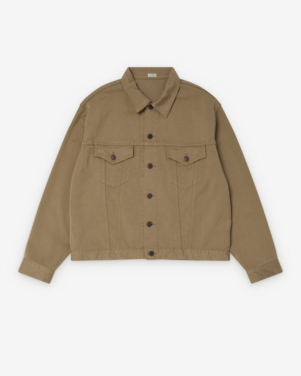 A.Presse - Men's Washed Cotton Pique 3rd Type Jacket - (Beige)