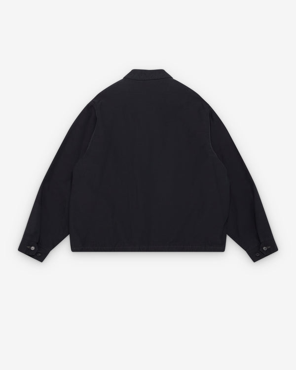 A.Presse - Men's Cotton Gabardine Coat - (Black)