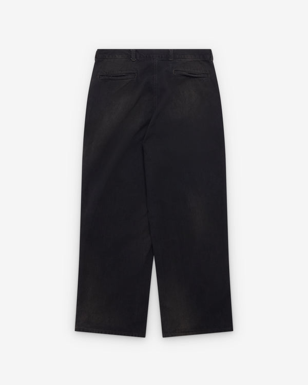 A.Presse - Men's Vintage Black Denim Work Pants - (Black)