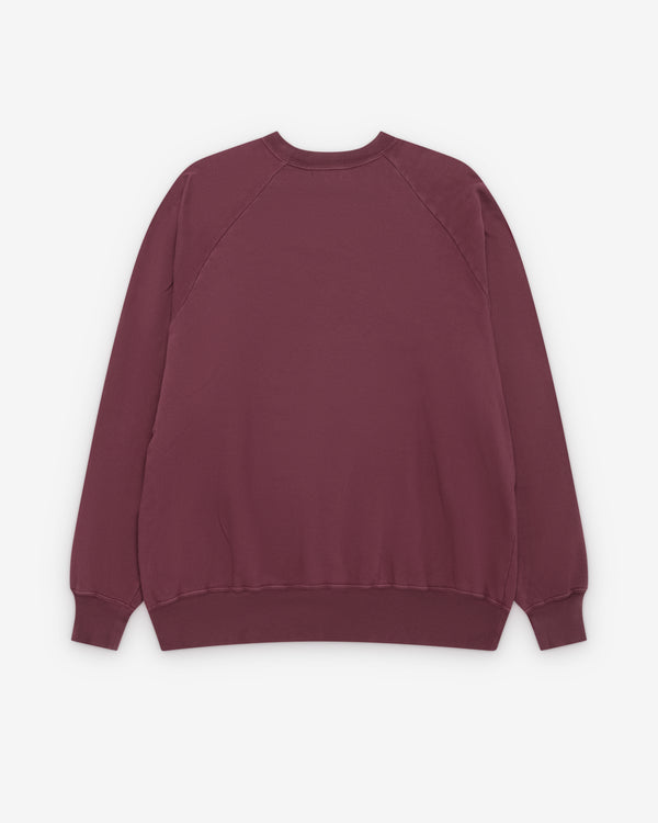 A.Presse - Men's Vintage Light Weight Sweatshirt - (Burgandy)
