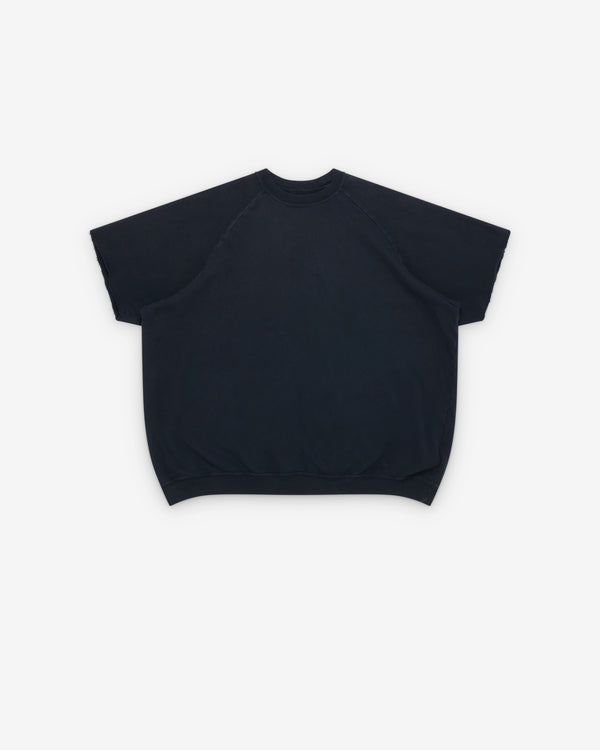 A.Presse - Men's Vintage Light Weight Short Sleeve Sweat - (Black)