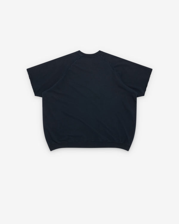 A.Presse - Men's Vintage Light Weight Short Sleeve Sweat - (Black)