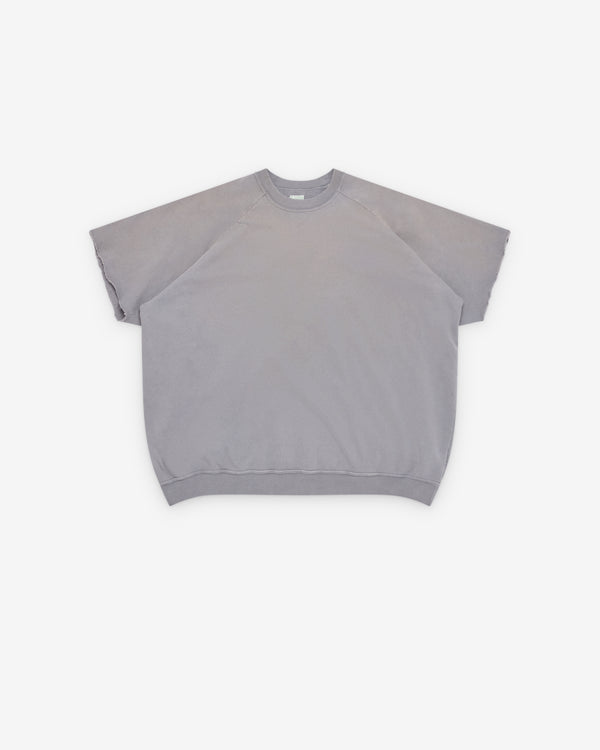 A.Presse - Men's Vintage Light Weight Short Sleeve Sweat - (Grey)