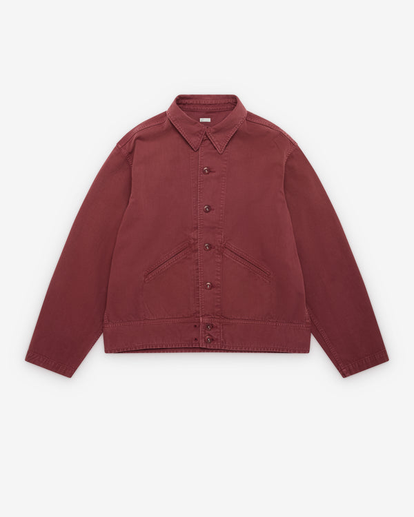 A.Presse - Men's Vintage Medical Jacket - (Burgundy)