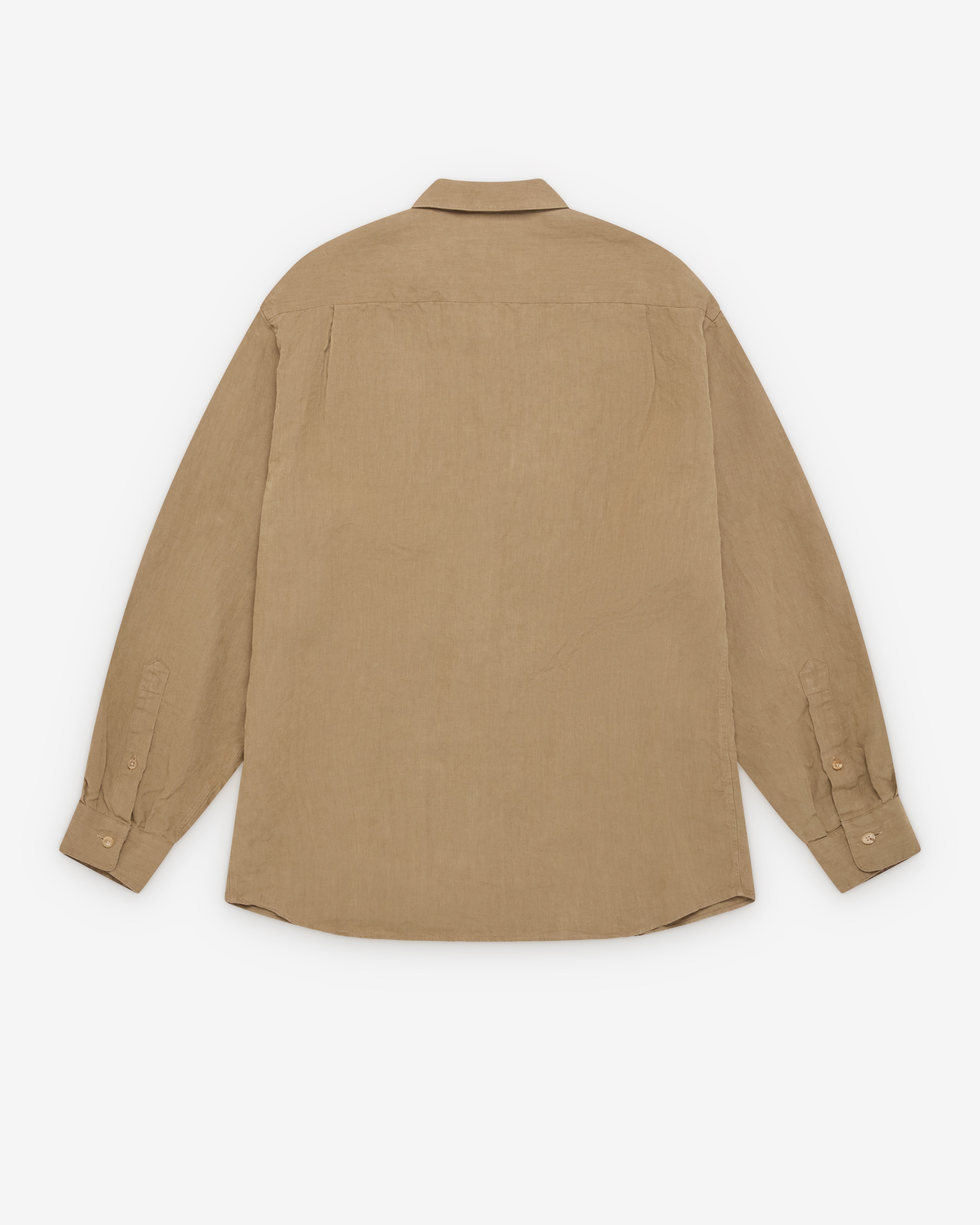 A.PRESSE コットンシャツ　BEIGE A.Presse: Men's Regular Collar Shirt (Beige) | Dover Street Market