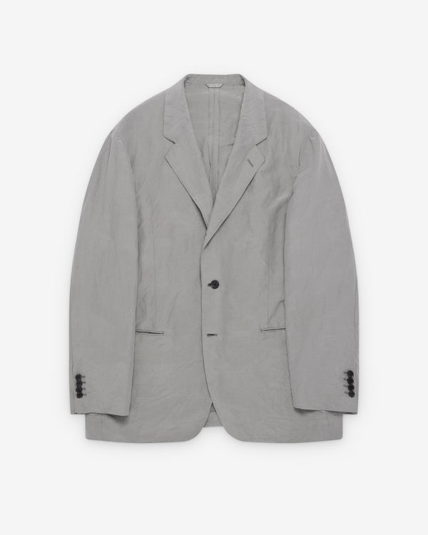 A.Presse - Men's Silk Linen Jacket - (Grey)