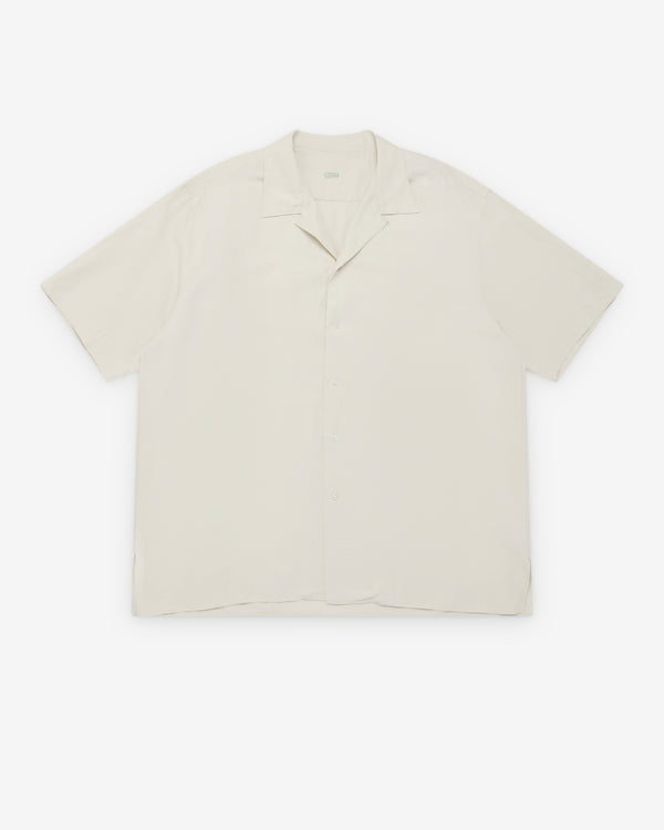 A.Presse - Men's Vintage Short Sleeve Open Collar Shirt - (Ecru)