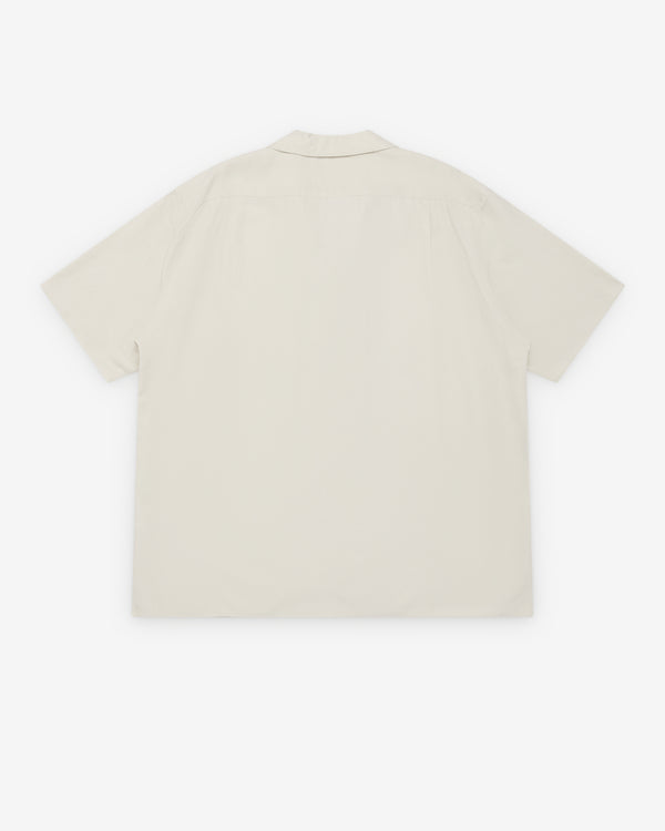 A.Presse - Men's Vintage Short Sleeve Open Collar Shirt - (Ecru)