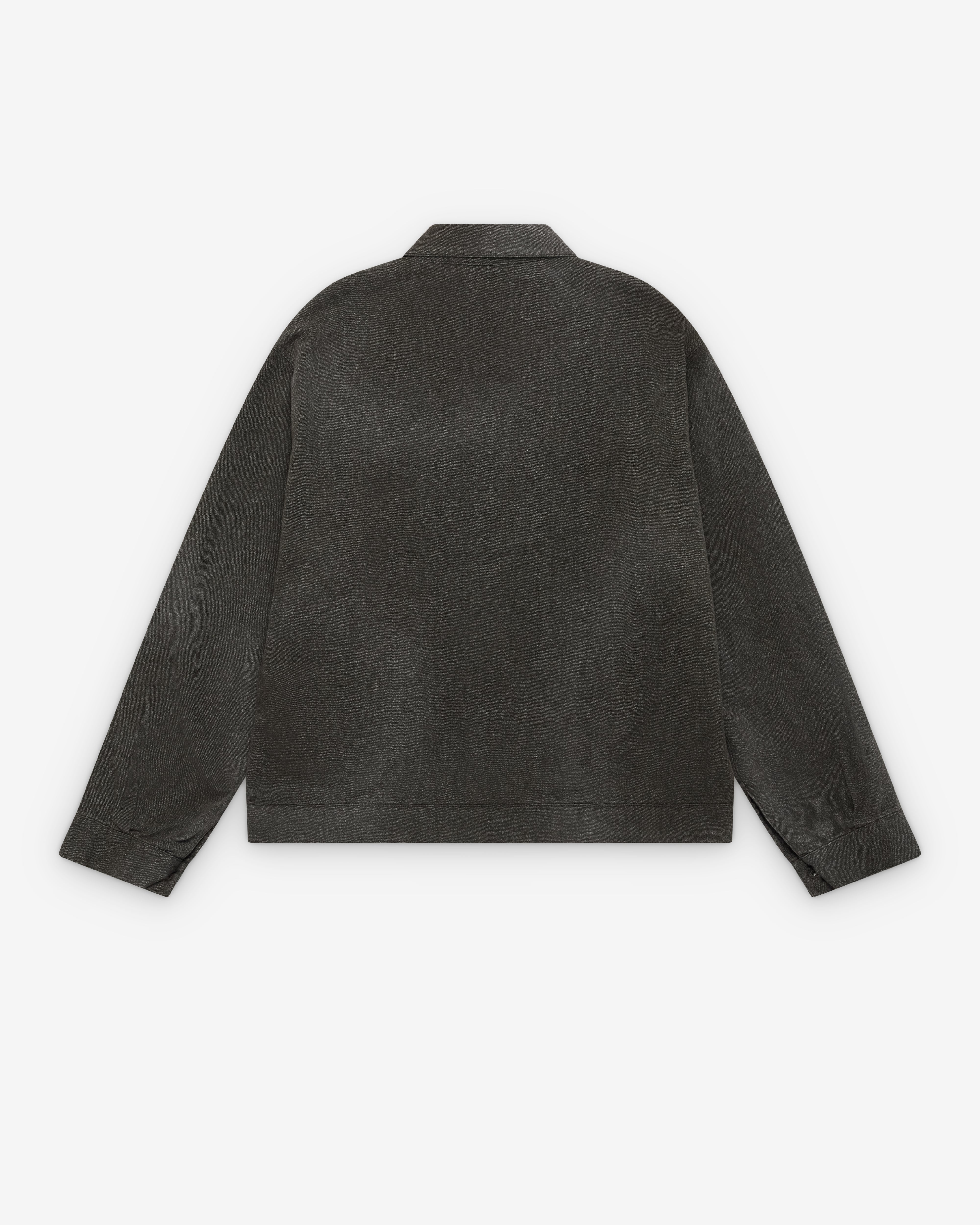 A.Presse: Men's Vintage Black Chambray Work Jacket (Black) | Dover