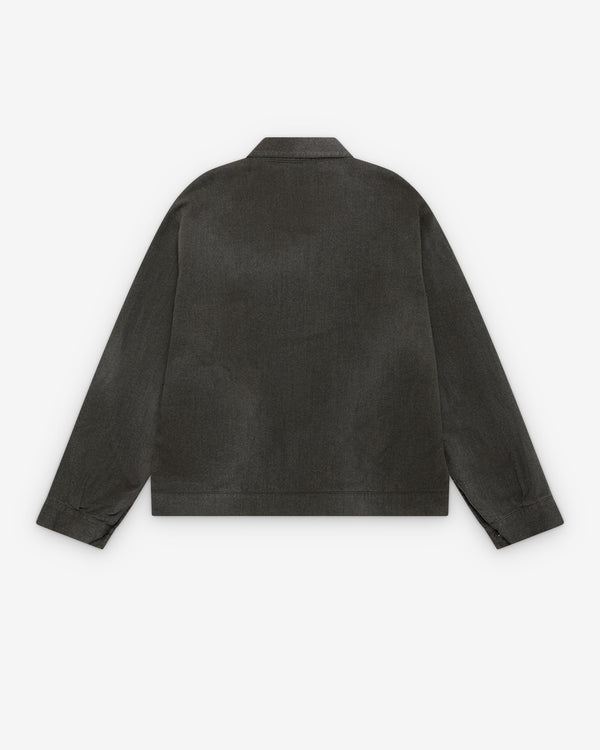 A.Presse - Men's Vintage Black Chambray Work Jacket - (Black)