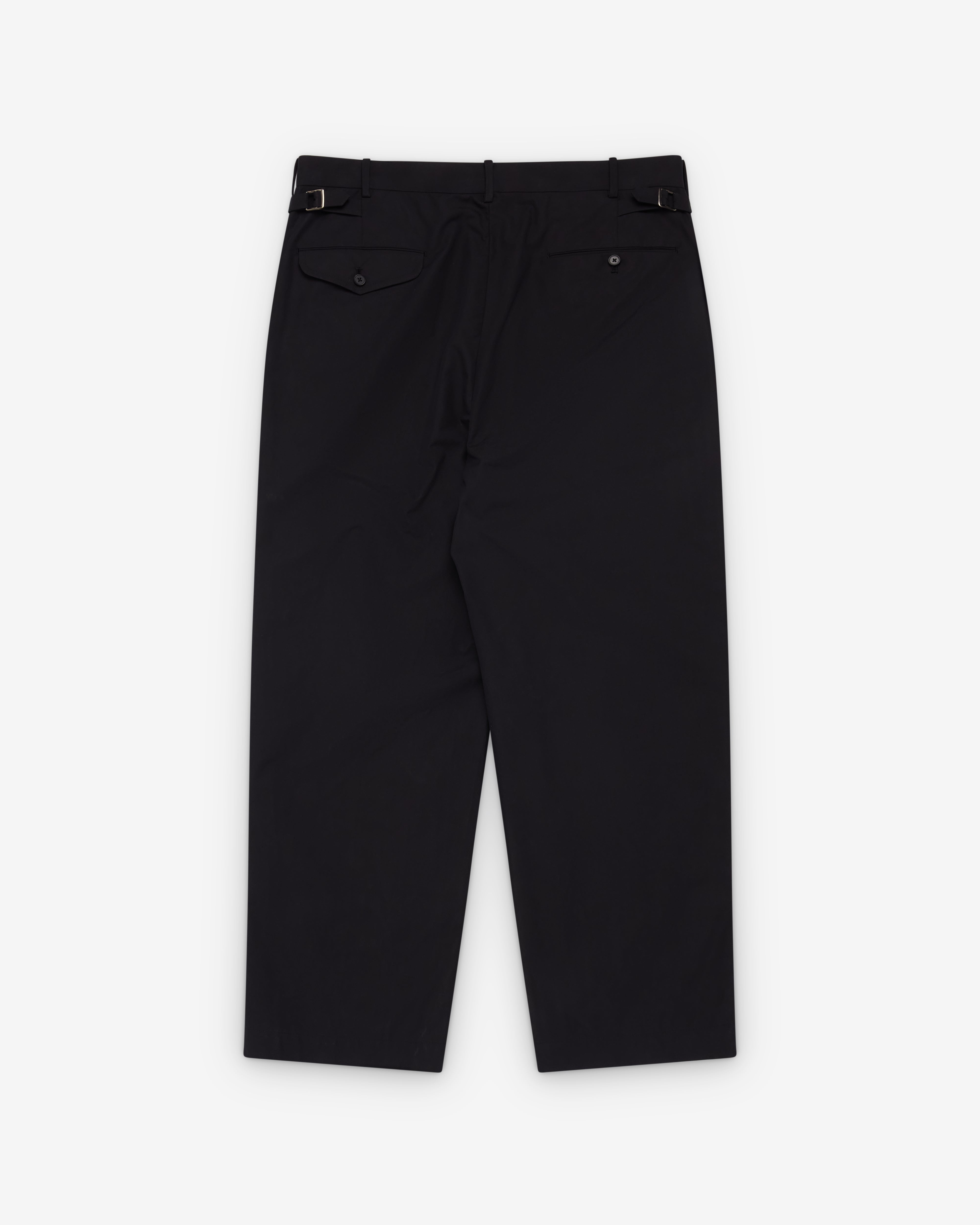 A.PRESSE / Weather Cloth Trousers スラックス A.Presse: Men's High Density Weather Cloth Trousers (Black