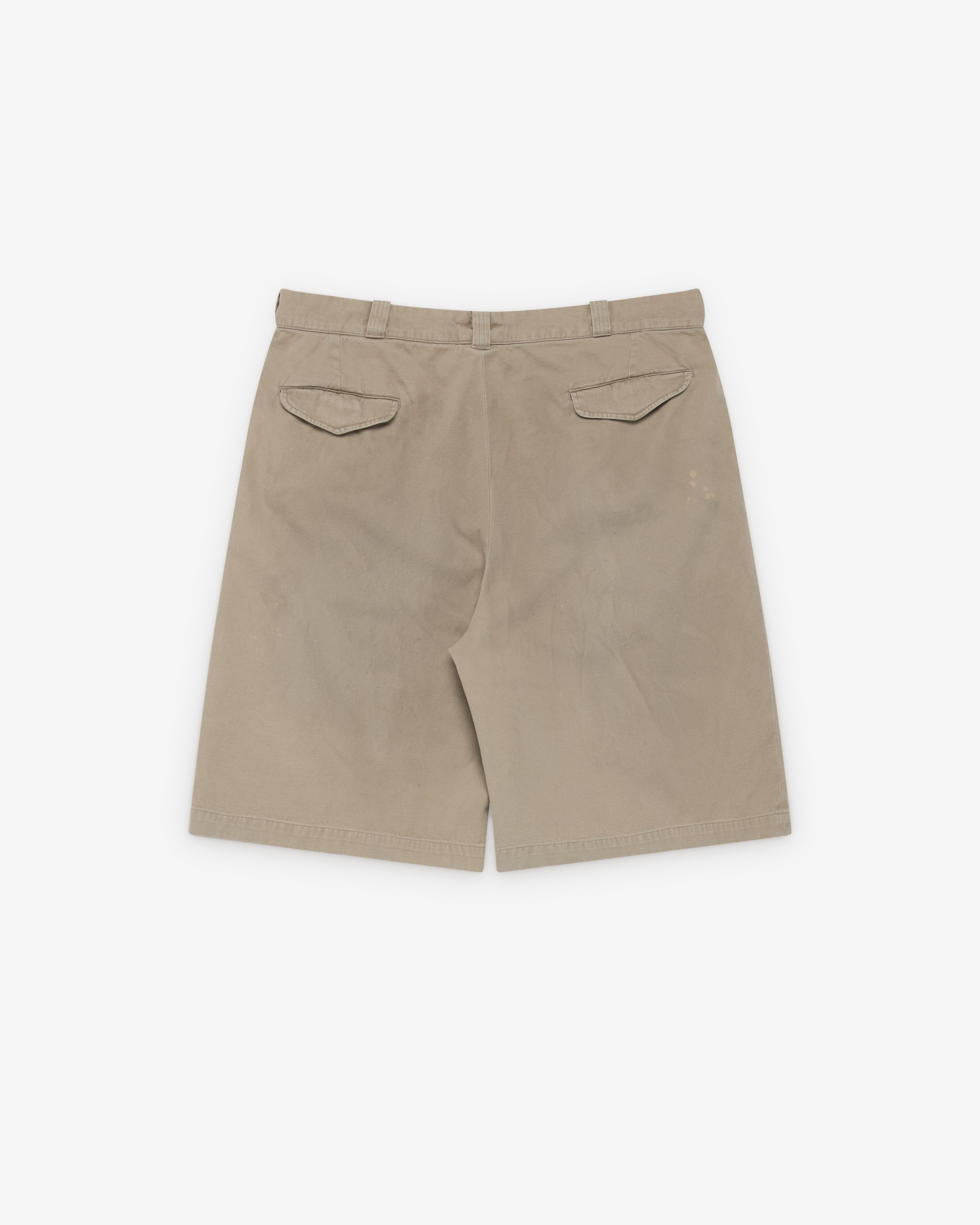 A.Presse: Men's Vintage Chino Shorts (Greige) | Dover Street