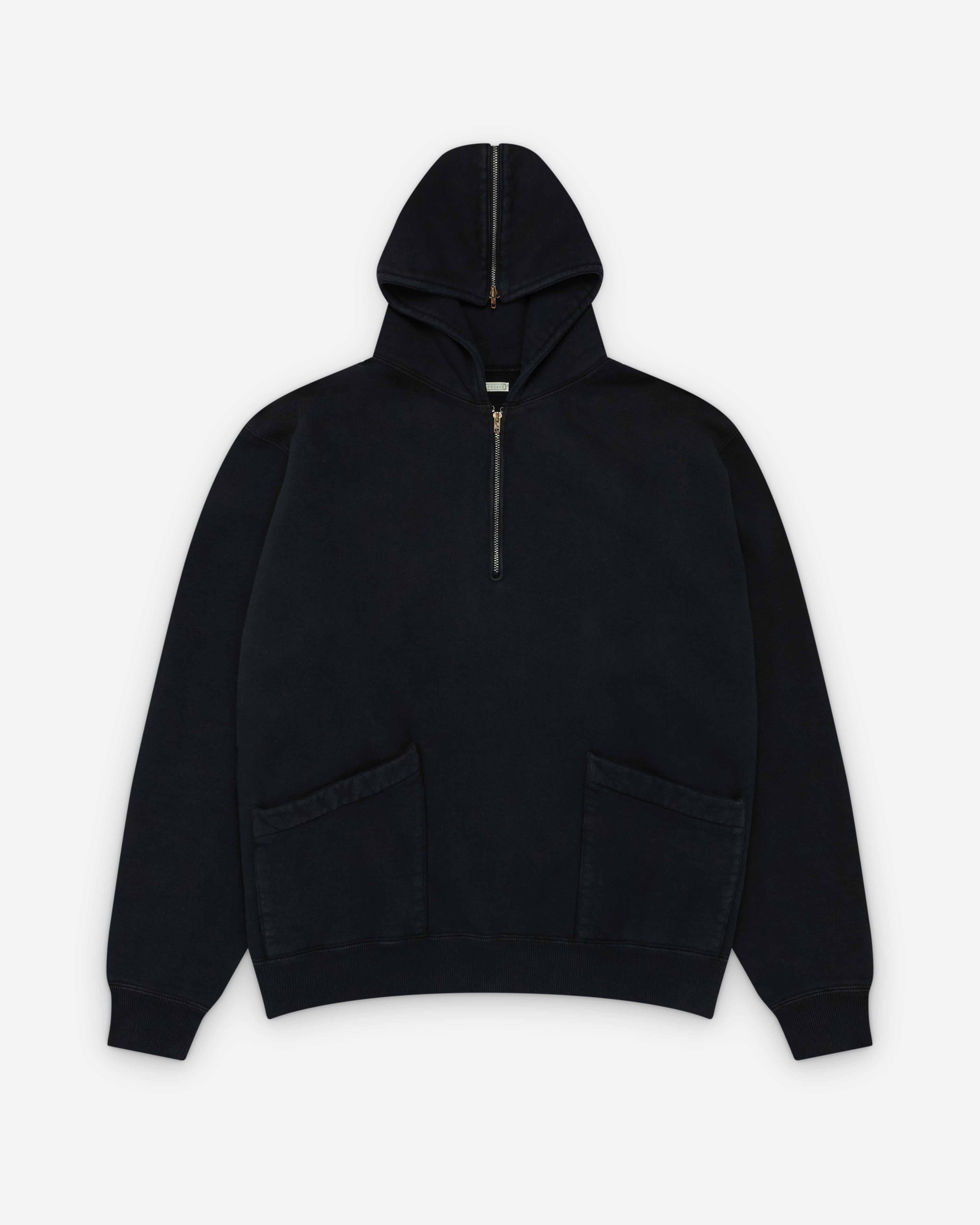 トップス A.PRESSE Vintage Sailor Hood Half Zip A.Presse: Men's Vintage Sailor Hood (Black) | Dover Street Market