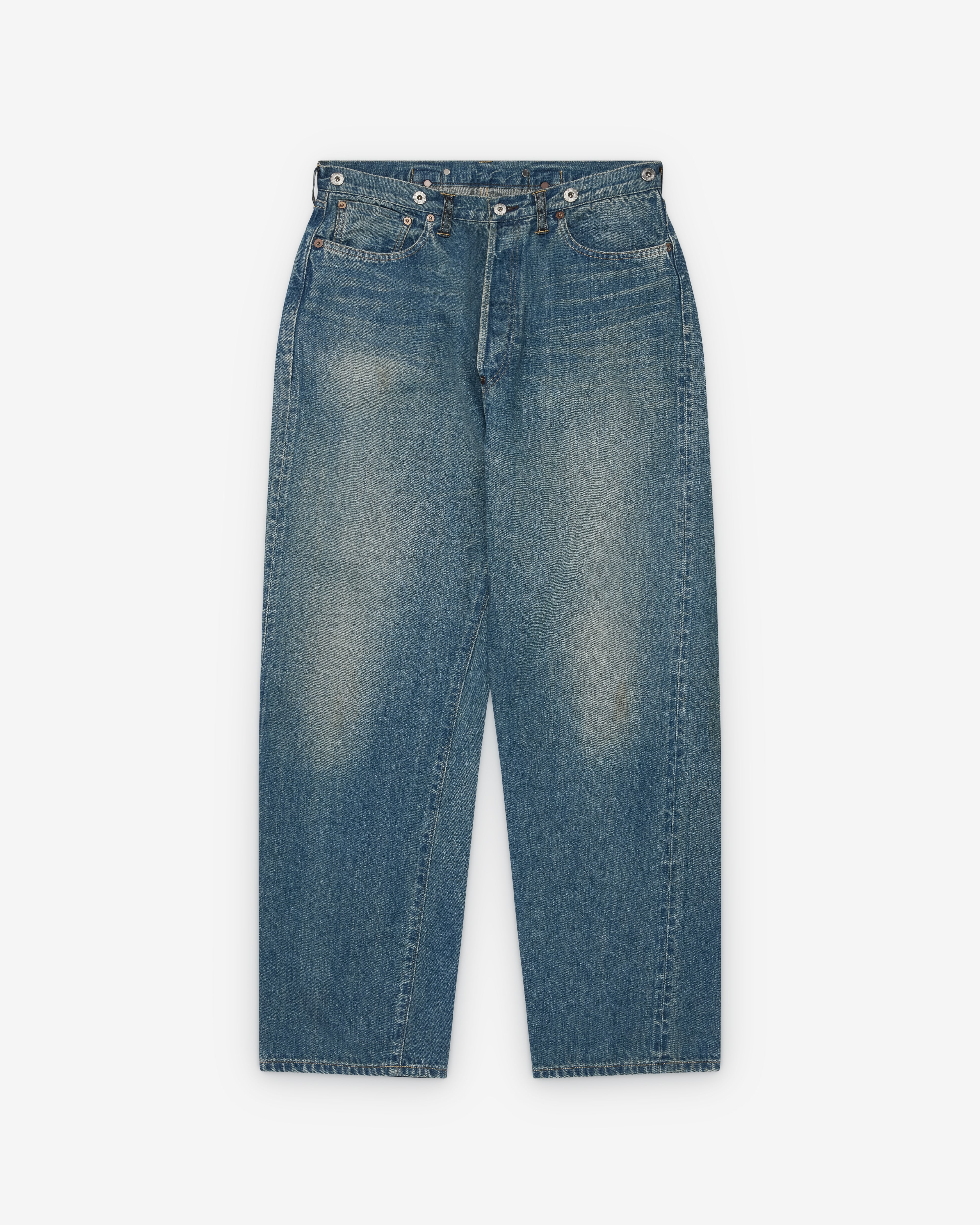 No.37 Washed Wide Denim Pants Indigo