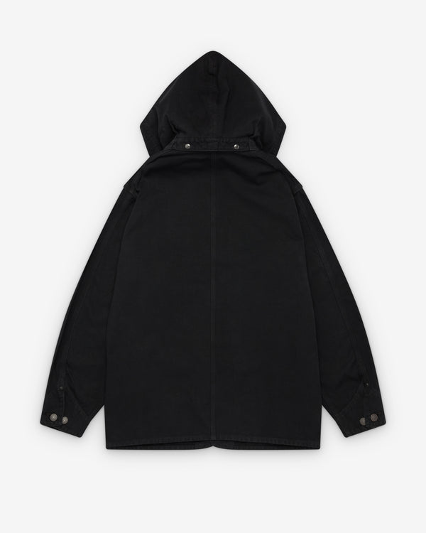 A.Presse - Men's Vintage Silk Hemp Coverall Jacket - (Black)