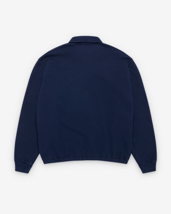 A.Presse - Men's Vintage Light Weight Half Zip - (Navy)