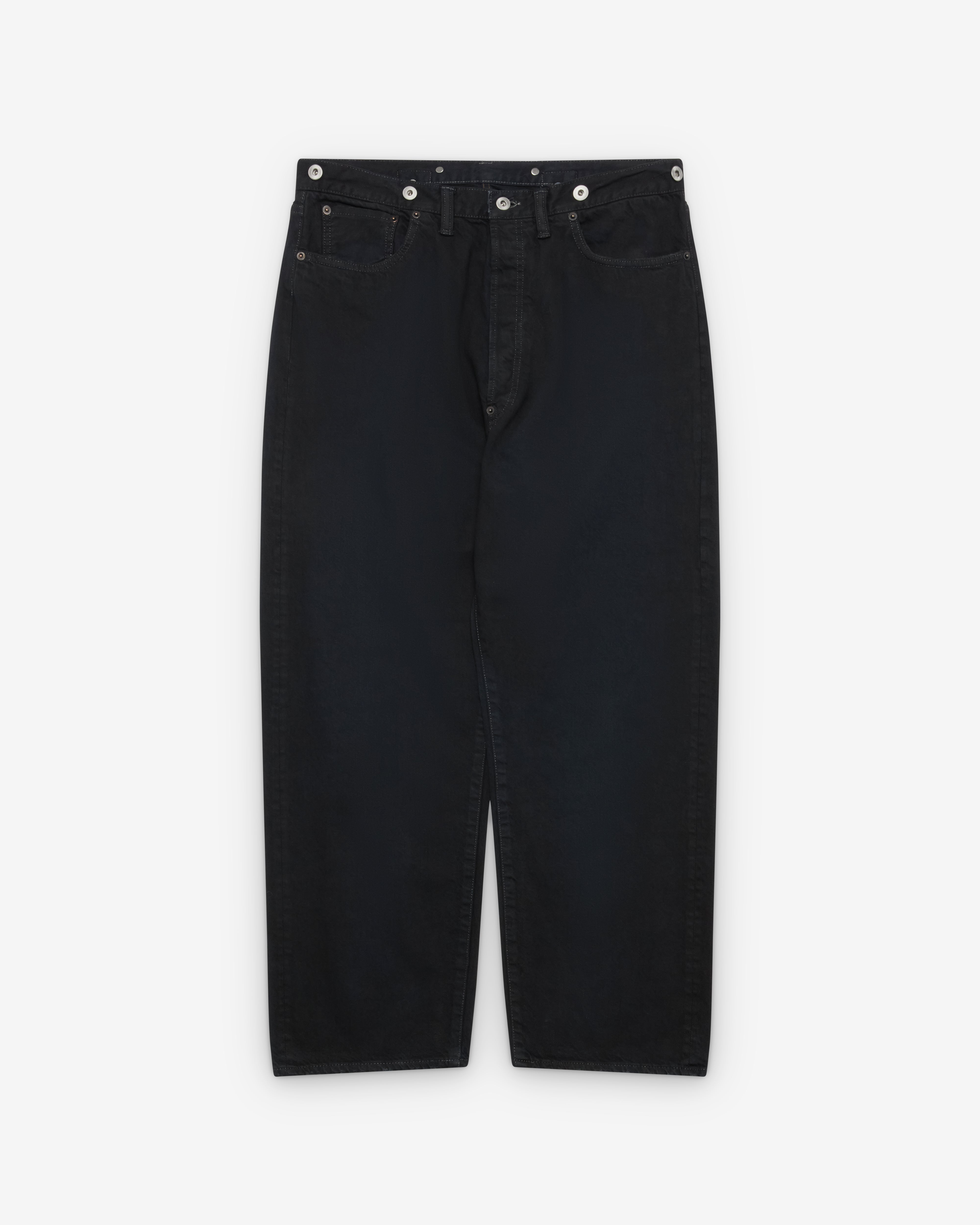 A.Presse: Men's No.22 Washed Wide Denim Pants (Custom Black Wash
