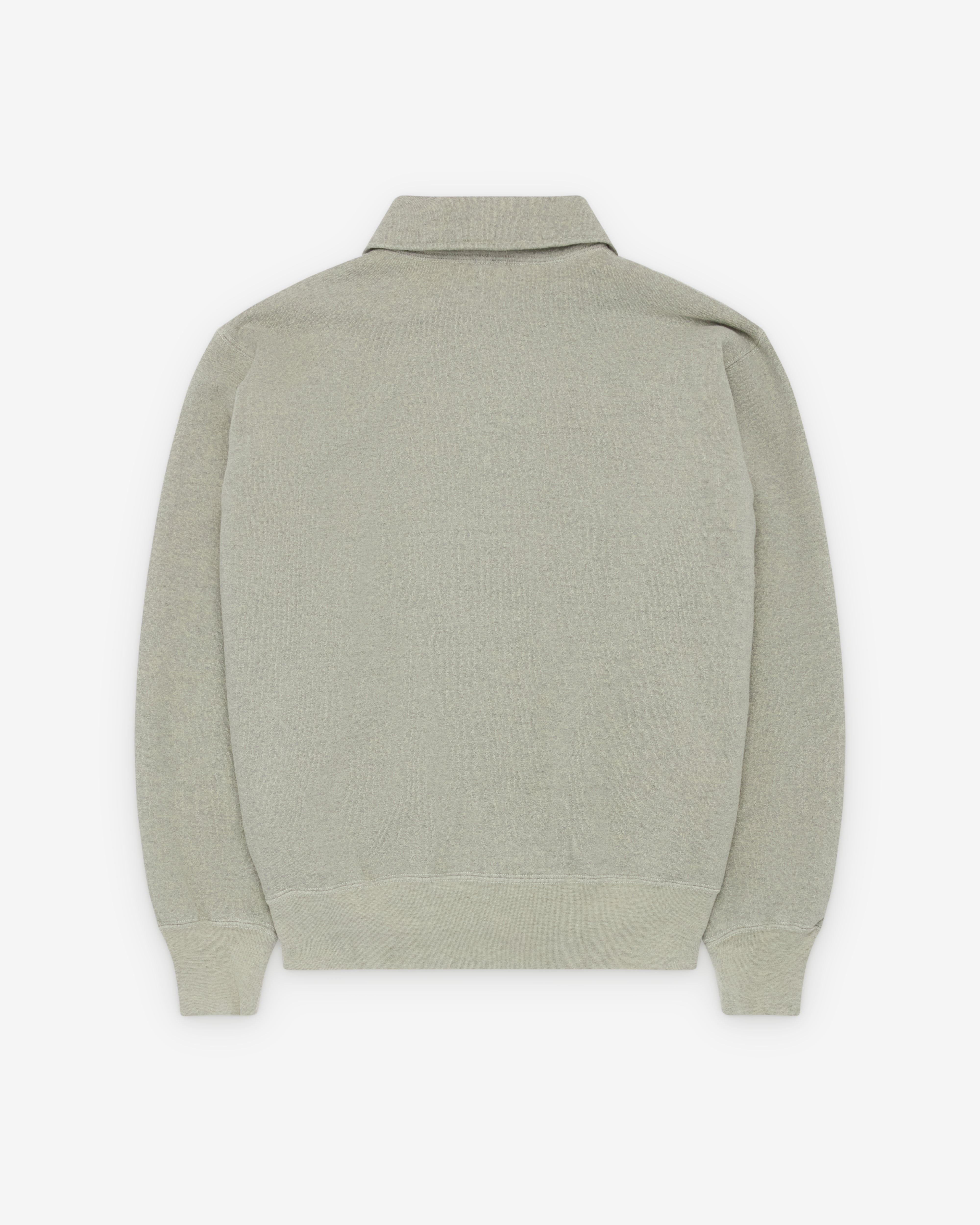A.Presse: Men's Vintage Sweat Cardigan (Gray) | Dover Street