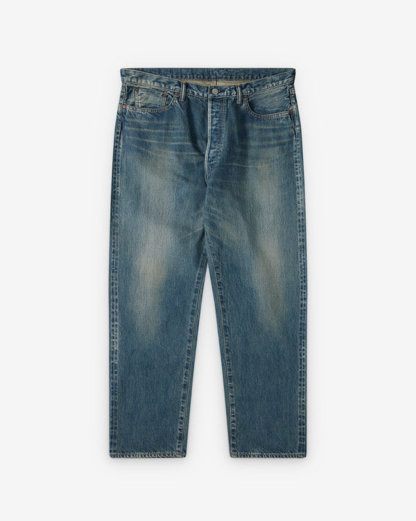 A.Presse - Men's Washed Denim Wide Pants - (Indigo)