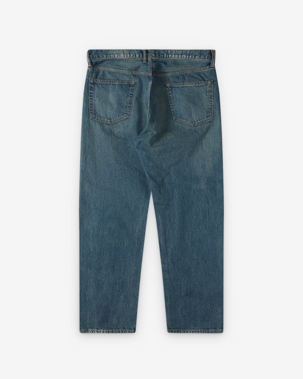 A.Presse - Men's Washed Denim Wide Pants - (Indigo)