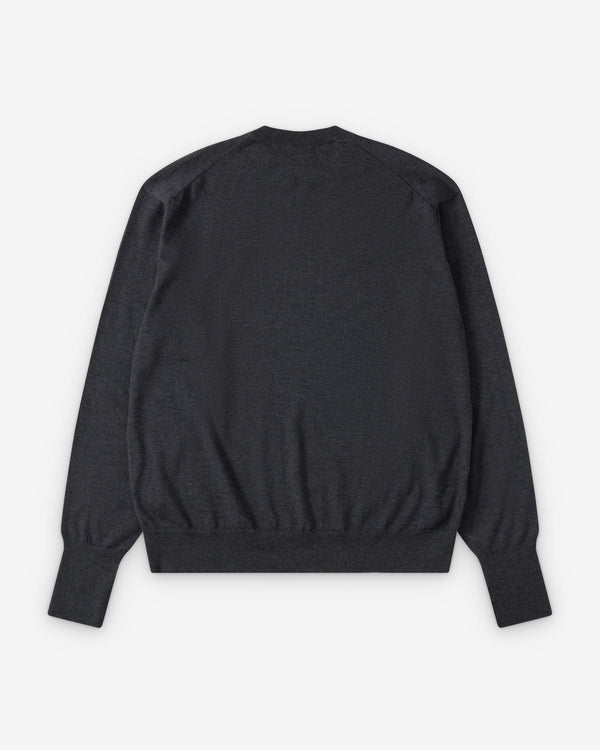 A.Presse - Men's Cashmere Crew Neck - (Charcoal)