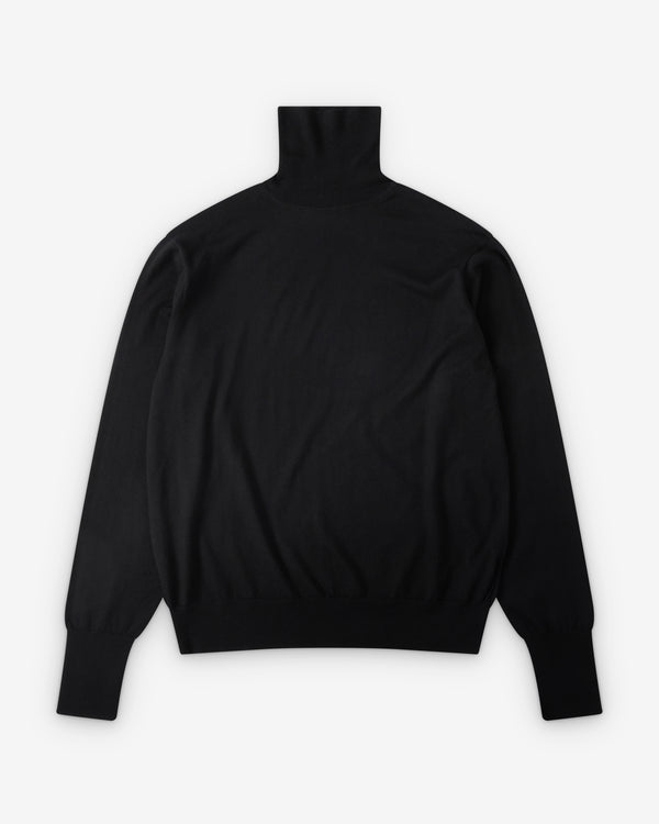 A.Presse - Men's Cashmere Turtleneck - (Black)