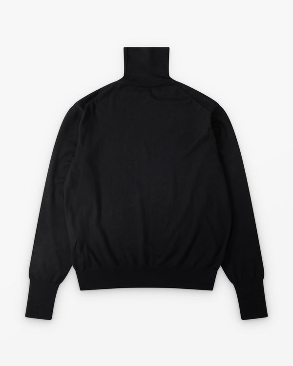 A.Presse - Men's Cashmere Turtleneck - (Black)