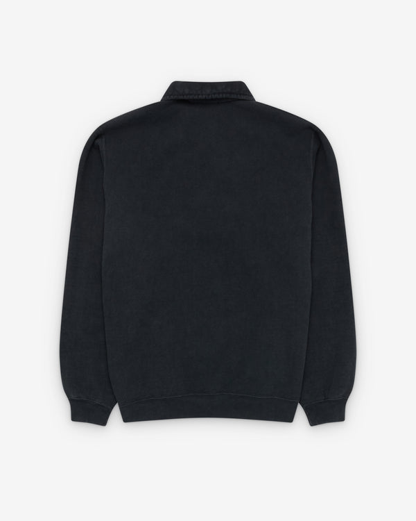 A.Presse - Men's Vintage Half Zip Sweatshirt - (Black)