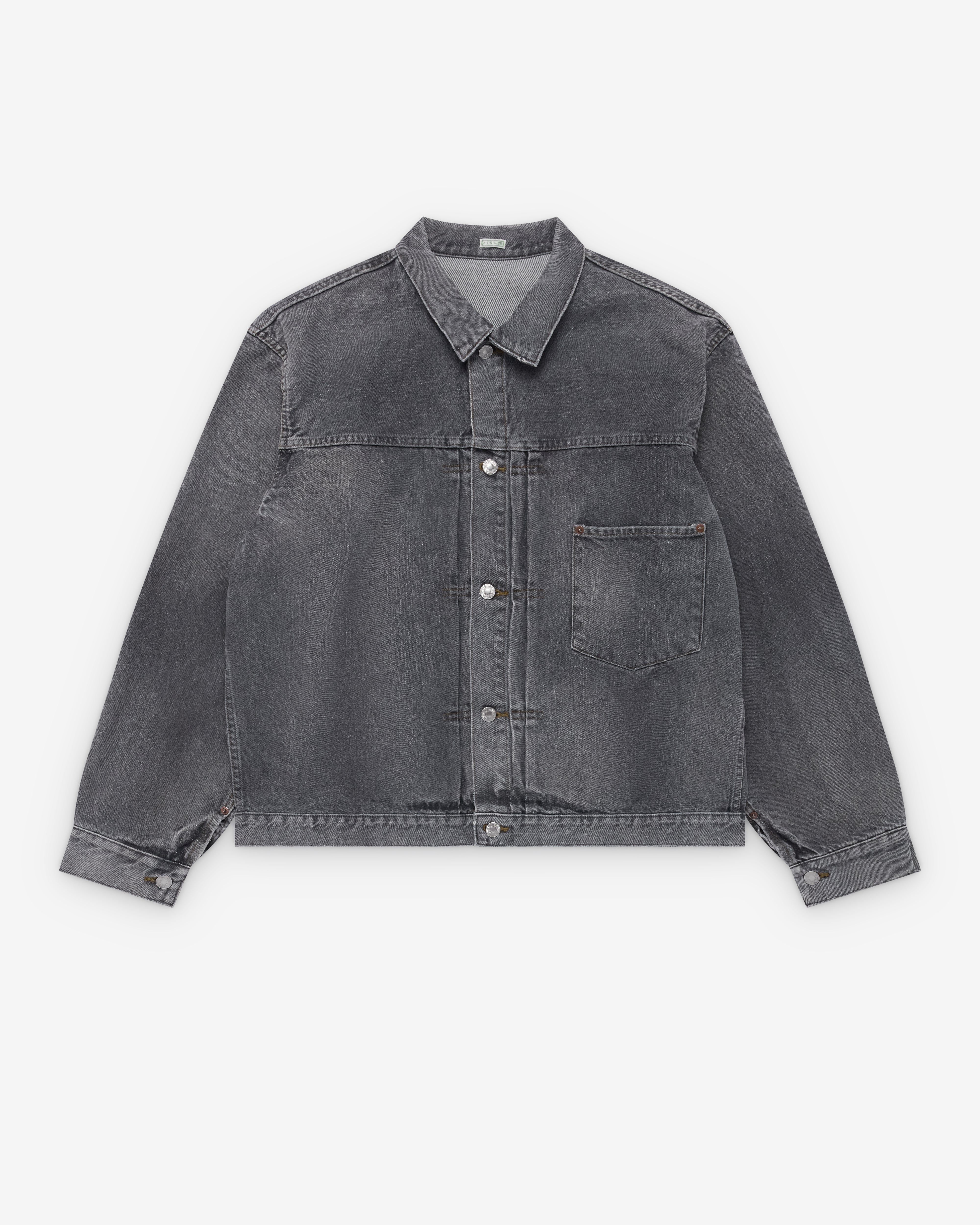 A.Presse: Men's Vintage Denim Jacket (Gray) | Dover Street Market