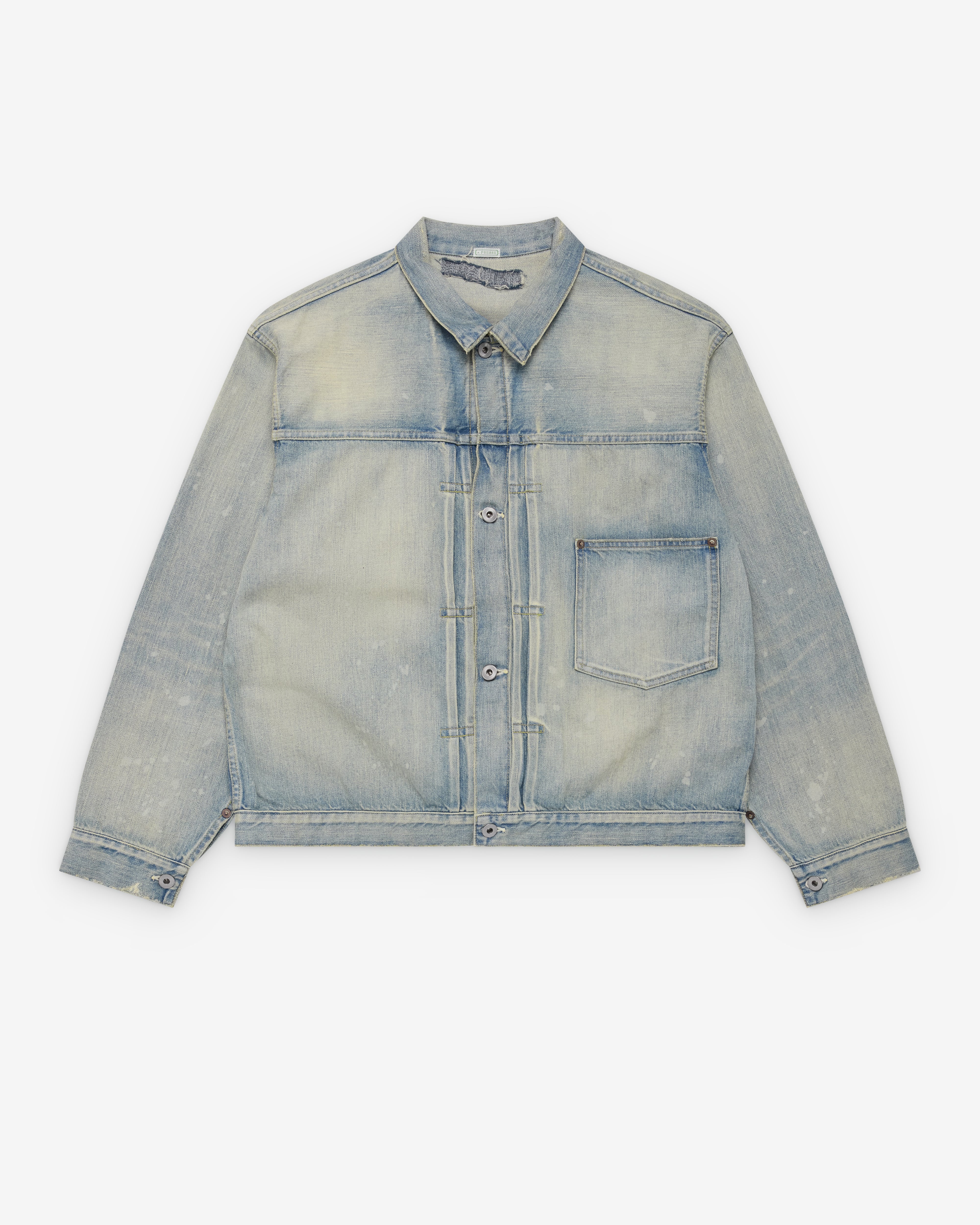 【A.PRESSE】1st Type Denim Jacket (BLEACH) A.Presse: Men's 1st Type Denim Jacket (Bleach) | Dover Street