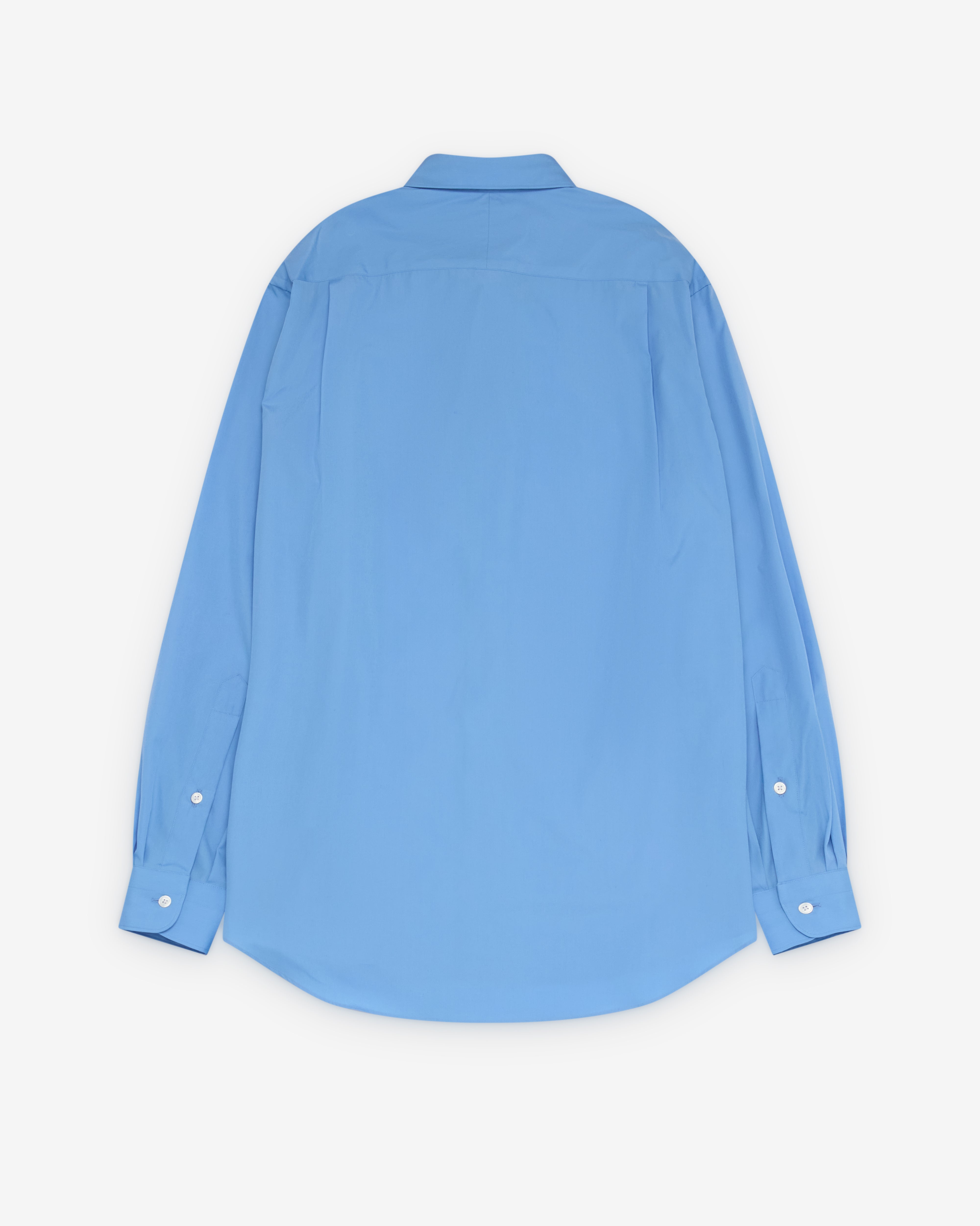 A.Presse: Men's Regular Collar Shirt (Sax Blue) | Dover Street